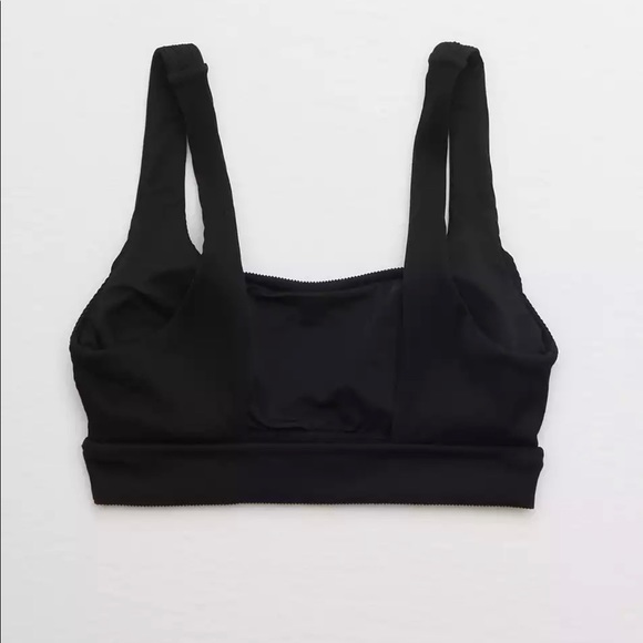 BNWT Aerie Ribbed Banded Wide Strap Scoop Bikini Top - Picture 4 of 6